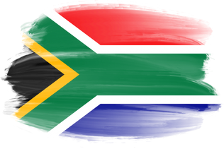 South Africa Brush Flag