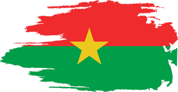 Grunge Burkina Faso Flag Illustration