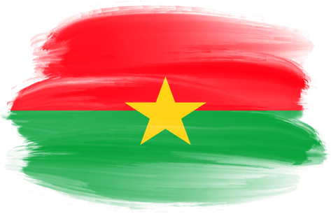 Burkina Faso Brush Flag